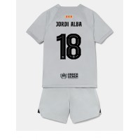 Barcelona Jordi Alba #18 Fotballklær Tredjedraktsett Barn 2022-23 Kortermet (+ korte bukser)